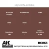 5568336162-1 AK Interactive - Real Colors: Rot (Rotbraun)-Red Brown RAL 8013 17 ml. - RC863