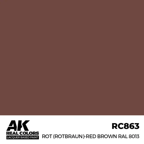 AK Interactive – Real Colors: Rot (Rotbraun)-Red Brown RAL 8013 17 ml. – RC863 - AK Interactive - Ludik Vault