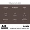 5568336179-1 AK Interactive - Real Colors: Rotbraun-Red Brown RAL 8017 17 ml. - RC864