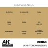 AK Interactive - Real Colors: Light Stone No.61 (BS381) 17 ml. - RC868