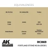 AK Interactive - Real Colors: Portland Stone No.64 (BS381) 17 ml. - RC869
