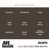 AK Interactive - Real Colors: S.C.C. No.1A Very Dark Brown 17 ml. - RC873