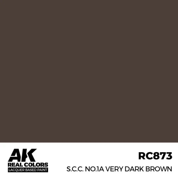 AK Interactive – Real Colors: S.C.C. No.1A Very Dark Brown 17 ml. – RC873 - AK Interactive - Ludik Vault