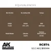 5568336278-1 AK Interactive - Real Colors: S.C.C. No.2 Brown 17 ml. - RC874