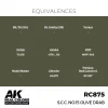 5568336285-1 AK Interactive - Real Colors: S.C.C. No.15 Olive Drab 17 ml. - RC875