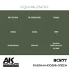 5568336308-1 AK Interactive - Real Colors: Russian Modern Green 17 ml. - RC877