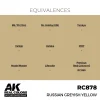 5568336315-1 AK Interactive - Real Colors: Russian Greyish Yellow 17 ml. - RC878