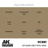 5568336346-1 AK Interactive - Real Colors: IDF Sand Grey 1970S-1980S 17 ml. - RC881