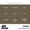 5568336377-1 AK Interactive - Real Colors: Olive Drab Faded 17 ml. - RC884
