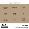 5568336384-1 AK Interactive - Real Colors: CARC Tan 686A FS 33446 17 ml. - RC885