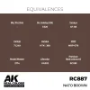5568336407-1 AK Interactive - Real Colors: NATO Brown 17 ml. - RC887