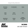 5568336438-1 AK Interactive - Real Colors: ADC Grey FS 16473 17 ml. - RC890