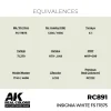 5568336445-1 AK Interactive - Real Colors: Insignia White FS 17875 17 ml. - RC891