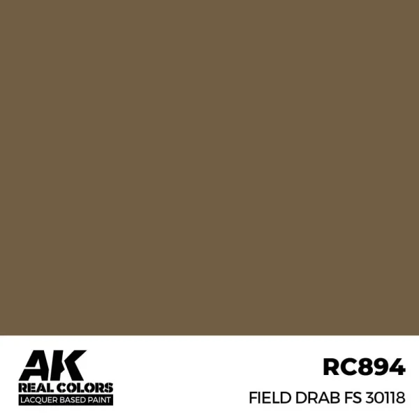5568336476 AK Interactive – Real Colors: Field Drab FS 30118 17 ml. – RC894 - AK Interactive - Ludik Vault