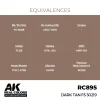 5568336483-1 AK Interactive - Real Colors: Dark Tan FS 30219 17 ml. - RC895