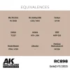 5568336513-1 AK Interactive - Real Colors: Sand FS 33531 17 ml. - RC898