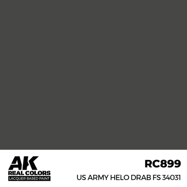 AK Interactive – Real Colors: US Army Helo Drab FS 34031 17 ml. – RC899 - AK Interactive - Ludik Vault