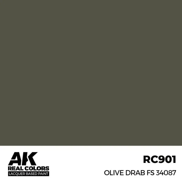 5568336544 AK Interactive – Real Colors: Olive Drab FS 34087 17 ml. – RC901 - AK Interactive - Ludik Vault
