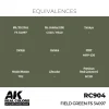 5568336575-1 AK Interactive - Real Colors: Field Green FS 34097 17 ml. - RC904