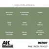 5568336605-1 AK Interactive - Real Colors: Pale Green FS 34227 17 ml. - RC907
