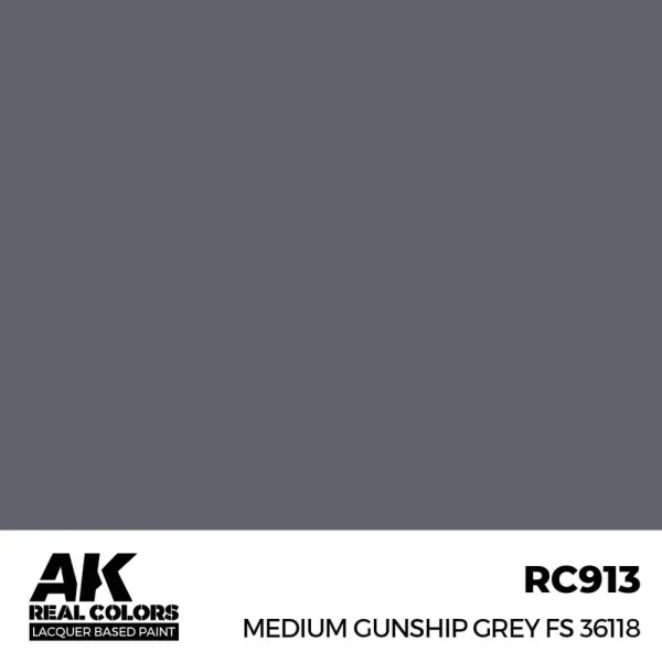 5568336667 AK Interactive – Real Colors: Medium Gunship Grey FS 36118 17 ml. – RC913 - AK Interactive - Ludik Vault