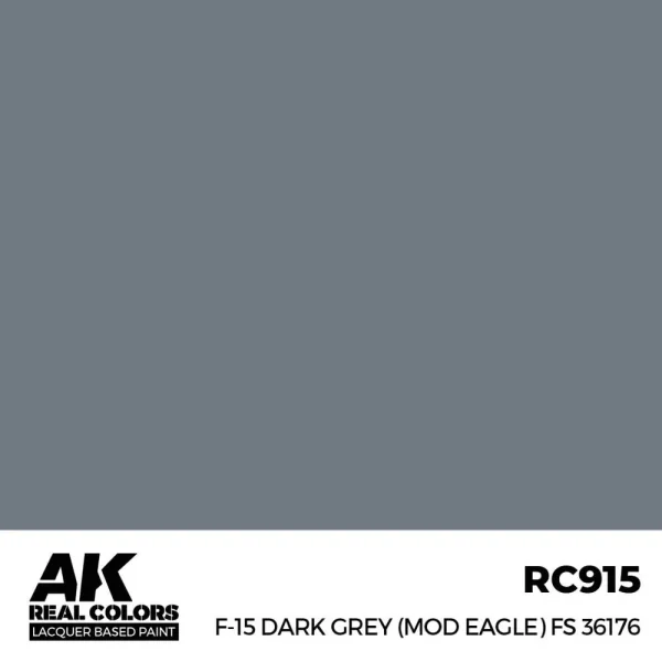 5568336681 AK Interactive – Real Colors: F-15 Dark Grey (MOD EAGLE) FS 36176 17 ml. – RC915 - AK Interactive - Ludik Vault