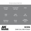5568336698-1 AK Interactive - Real Colors: Dark Gull Grey FS 36231 17 ml. - RC916