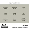 5568336759-1 AK Interactive - Real Colors: Camouflage Grey FS 36622 17 ml. - RC922