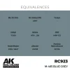 5568336766-1 AK Interactive - Real Colors: M-485 Blue Grey 17 ml. - RC923