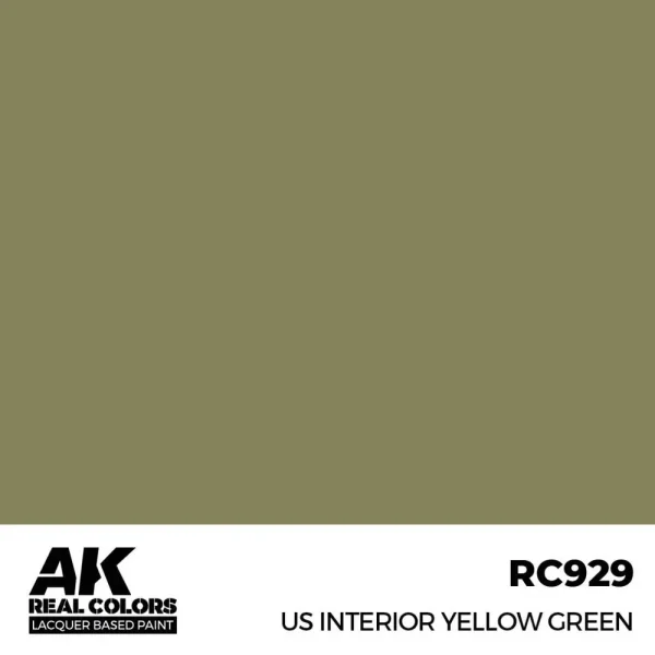 5568336827 AK Interactive – Real Colors: US Interior Yellow Green 17 ml. – RC929 - AK Interactive - Ludik Vault