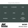 AK Interactive - Real Colors: Bronze Green 17 ml. - RC931