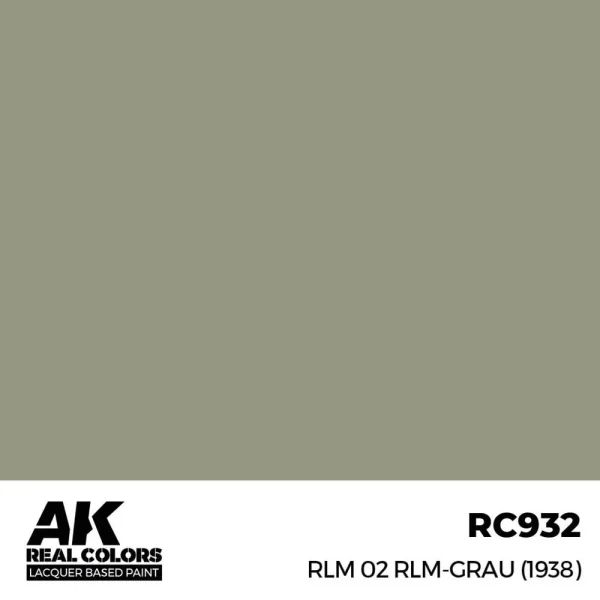 AK Interactive – Real Colors: RLM 02 RLM-GRAU (1938) 17 ml. – RC932 - AK Interactive - Ludik Vault