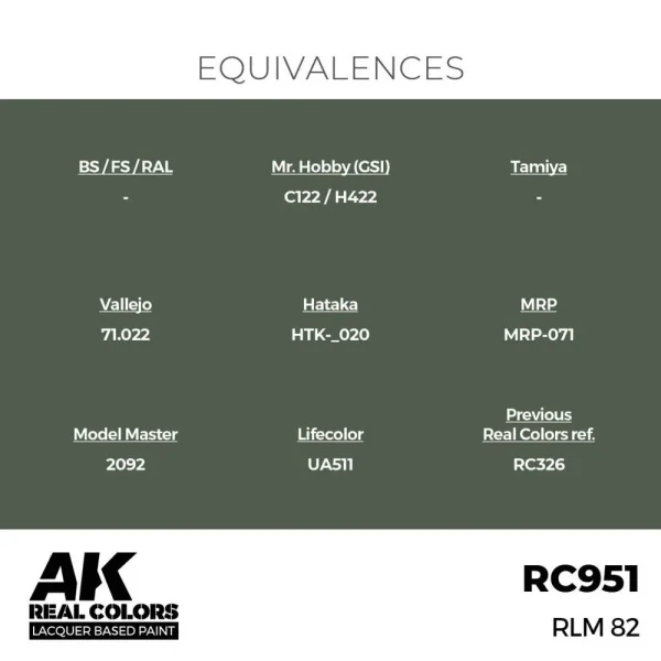 AK Interactive - Real Colors: RLM 82 17 ml. - RC951