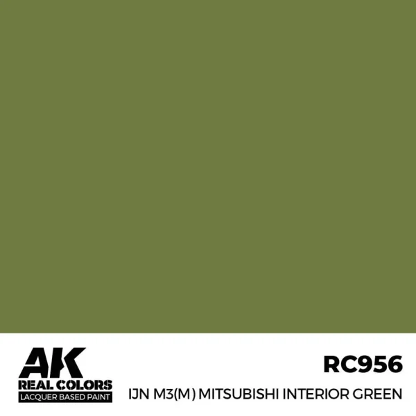 5568337091 AK Interactive – Real Colors: IJN M3 (M) MITSUBISHI Interior Green 17 ml. – RC956 - AK Interactive - Ludik Vault