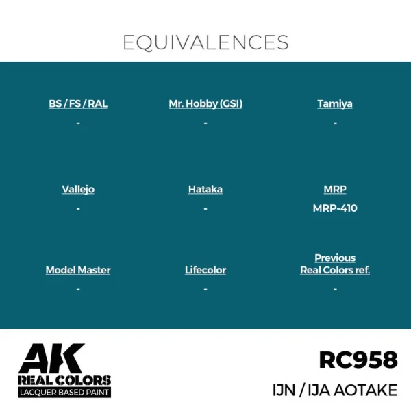 5568337114-1 AK Interactive - Real Colors: IJN / IJA Aotake 17 ml. - RC958