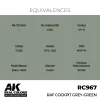 5568337206-1 AK Interactive - Real Colors: RAF Cockpit Grey-Green 17 ml. - RC967