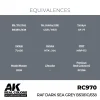 5568337237-1 AK Interactive - Real Colors: RAF Dark Sea Grey BS381C/638 17 ml. - RC970