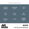 5568337244-1 AK Interactive - Real Colors: RAF PRU Blue BS381C/636 17 ml. - RC971