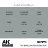 AK Interactive - Real Colors: RAF Barley Grey BS381C/626 17 ml. - RC973
