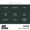 AK Interactive - Real Colors: AMT-12 Dark Grey 17 ml. - RC978