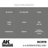 5568337329-1 AK Interactive - Real Colors: A-14 Interior Steel Grey 17 ml. - RC979