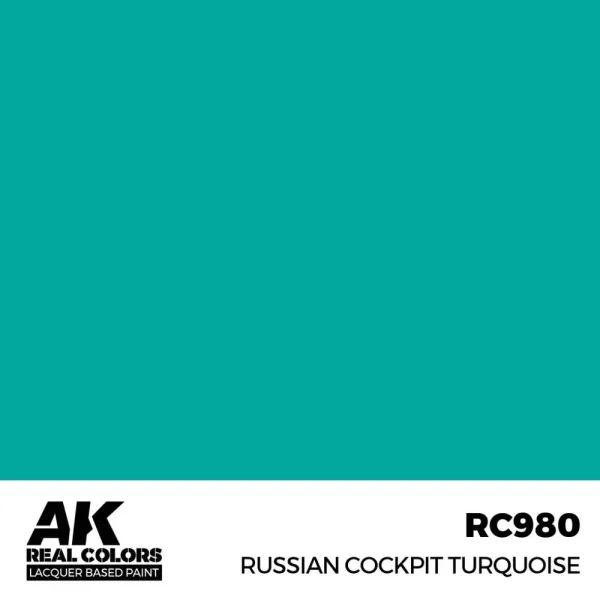 AK Interactive – Real Colors: Russian Cockpit Torquoise 17ml. – RC980 - AK Interactive - Ludik Vault