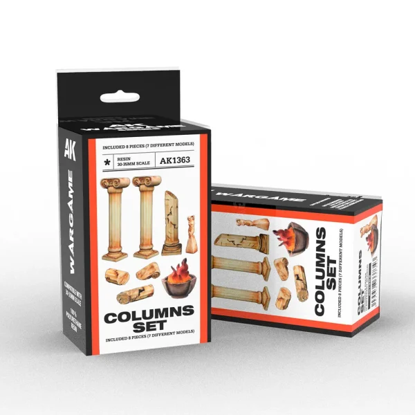 5568337343 AK Interactive – COLUMNS SET WARGAME (RESIN 30-35MM) – AK1363 - AK Interactive - Ludik Vault