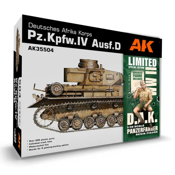 5568337831 AK Interactive – PZ.KPFW.IV AUSF.D AFRIKA KORPS+DAK PANZERFAHRER 1/35 – AK35504-A - AK Interactive - Ludik Vault