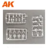 AK Interactive - PZ.KPFW.IV AUSF.D AFRIKA KORPS +5 FIGURES GERMAN TANK CREW AFRIKA KORPS 1/35 - AK35504-B
