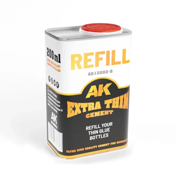 AK Interactive – REFILLEXTRA THIN CEMENT – AK12002-B - AK Interactive - Ludik Vault