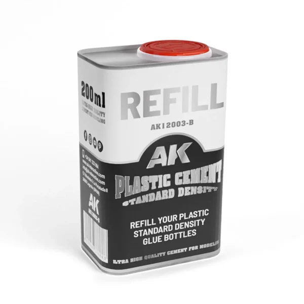 AK Interactive – REFILLPLASTIC CEMENT STANDARD DENSITY – AK12003-B - AK Interactive - Ludik Vault