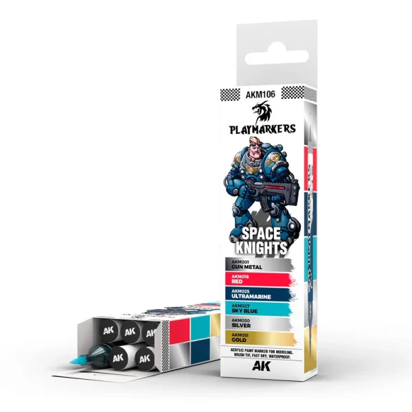 AK Interactive – PLAYMARKERS SET –  SPACE KNIGHT (6 ref.) – AKM106 - AK Interactive - Ludik Vault