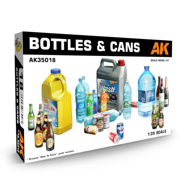 5568339484 AK Interactive – BOTTLES & CANS 1/35 – AK35018 - AK Interactive - Ludik Vault
