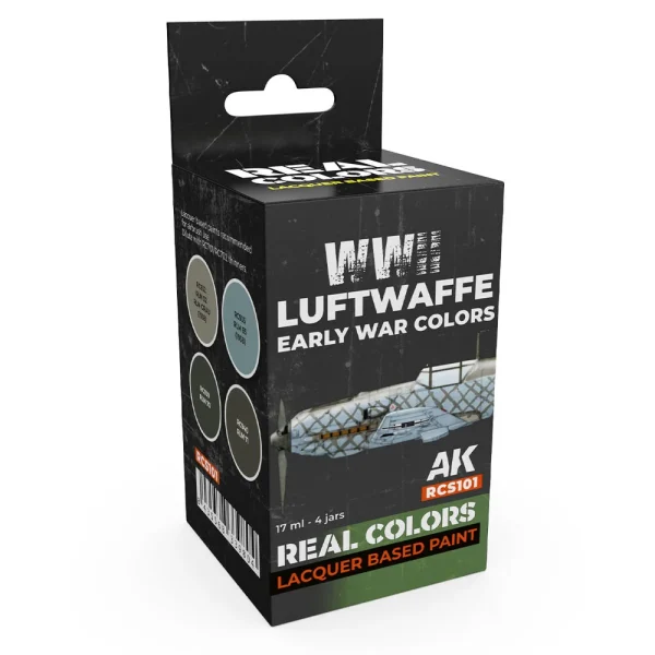 AK Interactive – WWII Luftwaffe Early War Colors SET – RCS101 - AK Interactive - Ludik Vault